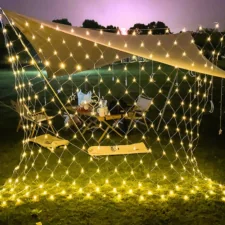 Kurtyna świetlna LED w formie siatki 2,6 x 2,6m 160LED Biały Ciepły
