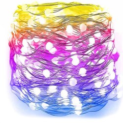 Lampki druciki akumulatorowe 50 LED Wielokolorowe