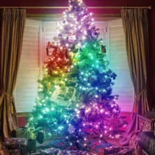 Lampki druciki na baterie 50 LED Multikolor