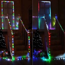 Lampki druciki akumulatorowe 50 LED Wielokolorowe