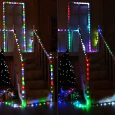 Lampki druciki na baterie 50 LED Multikolor