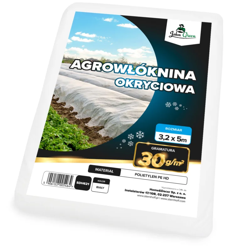 Agrowłóknina zimowa okryciowa biała 3,2x5m 30g/m2