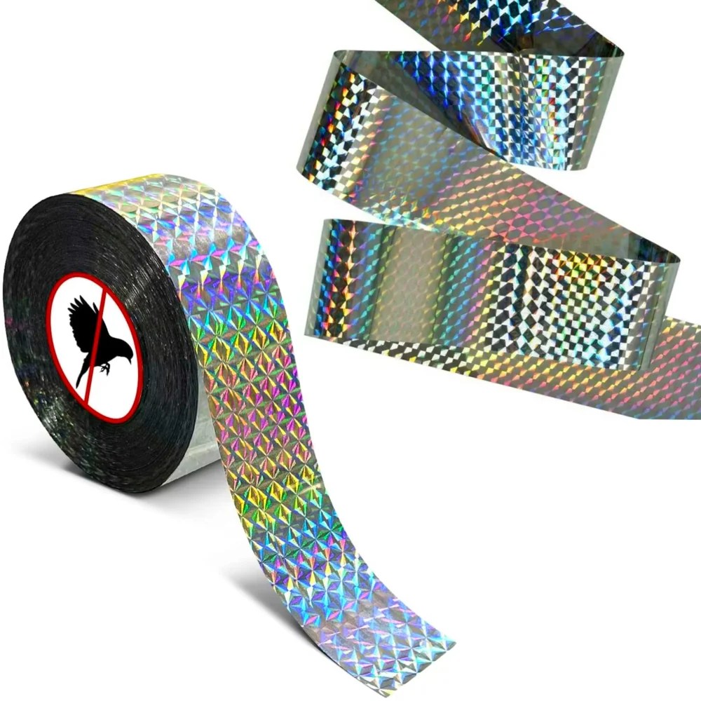 Taśma odblaskowa do odstraszania gołębi, szpaków oraz ptaków 50m Taśma odblaskowa do odstraszania gołębi, szpaków oraz ptaków 50m