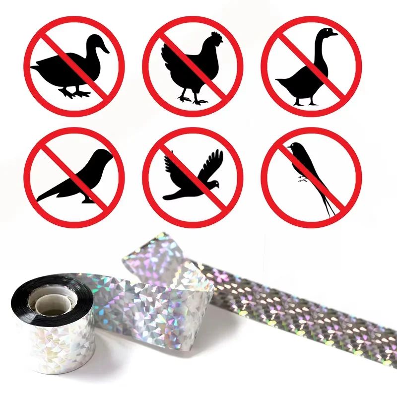 Taśma odblaskowa do odstraszania gołębi, szpaków oraz ptaków 50m Taśma odblaskowa do odstraszania gołębi, szpaków oraz ptaków 50m