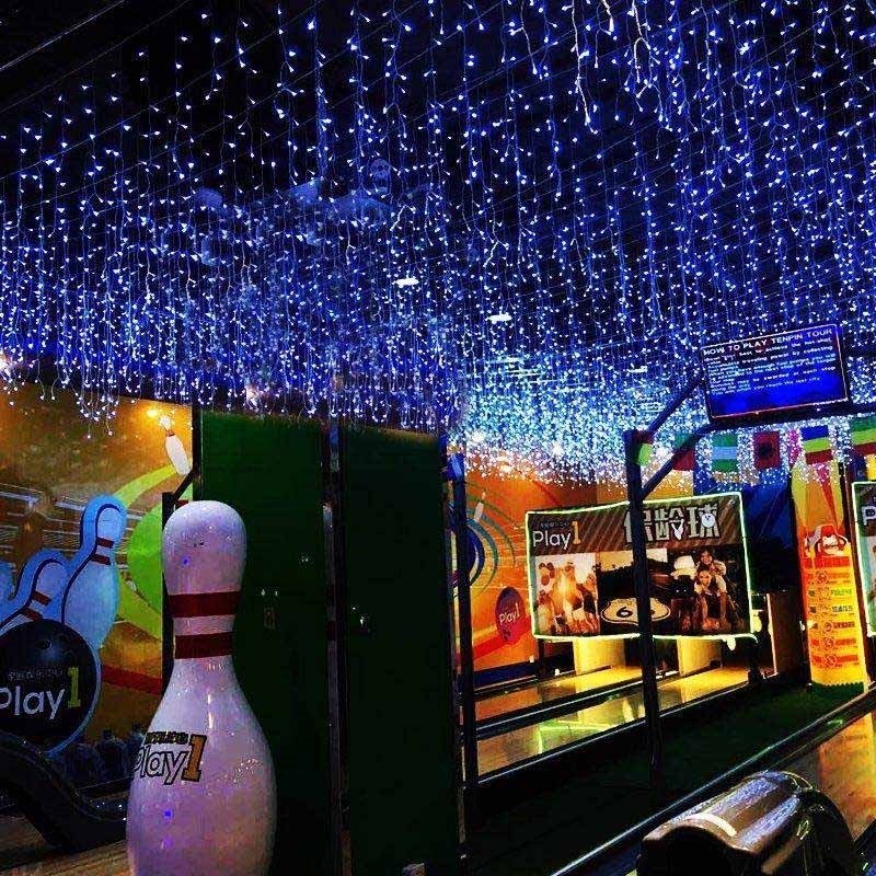 S5N Sople 500 LED kurtyny Niebieski