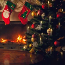 Lampki świąteczne choinkowe PRL Świeczki 40 szt. + Pilot