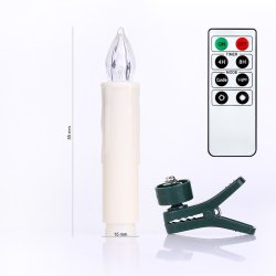 Lampki świąteczne jak PRL Świeczki 40 szt. + Pilot