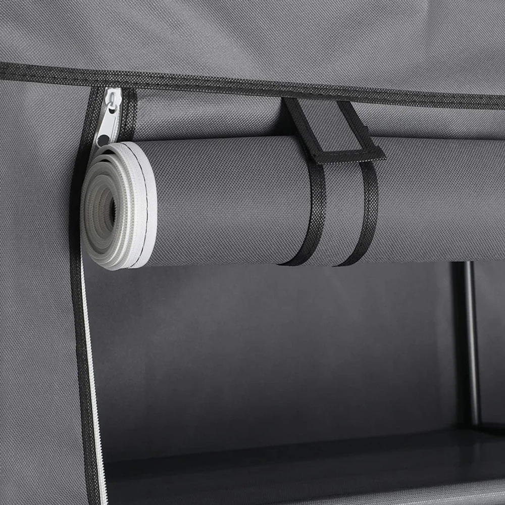 Szafa materiałowa składana 8 półek + 2 wieszaki Szafa materiałowa składana 8 półek + 2 wieszaki