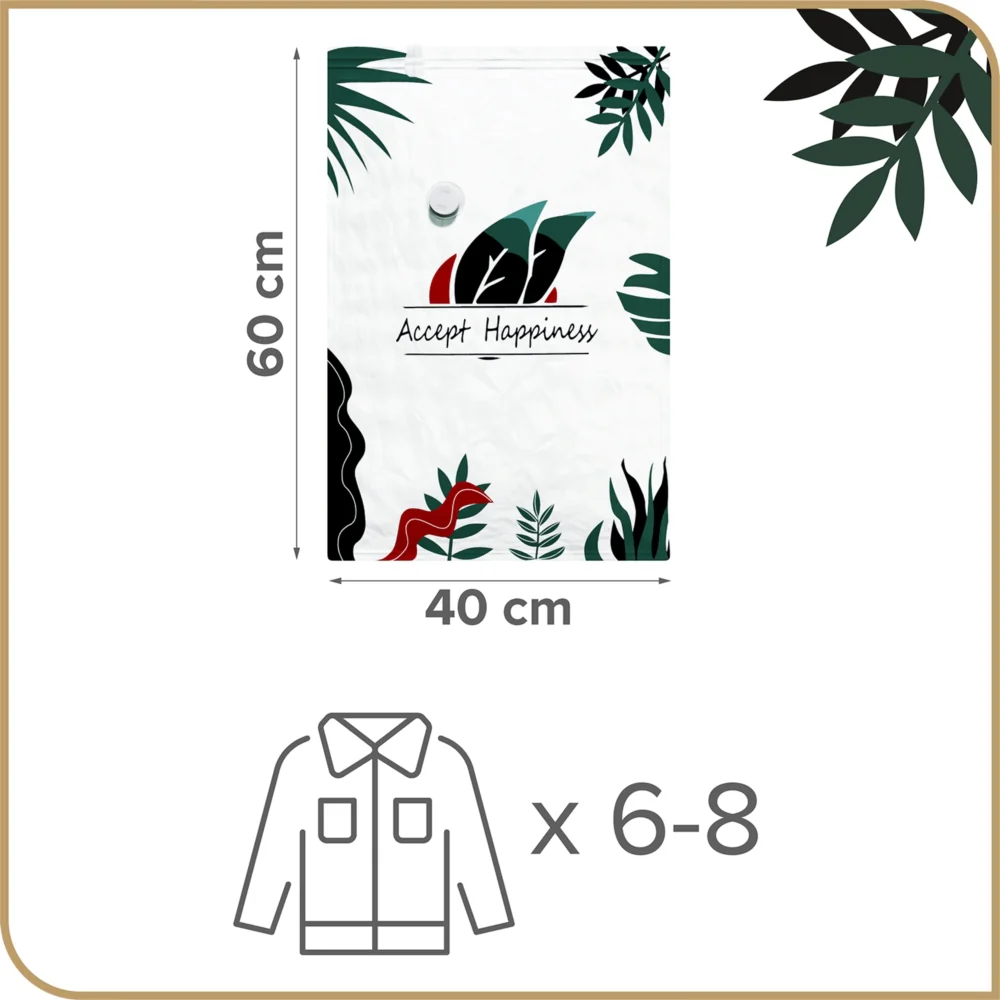 Worek próżniowy na ubrania, pościel i tekstylia 40x60cm 5 sztuk