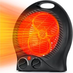 Termowentylator elektryczny z regulacją Czarny 2000W