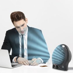 Termowentylator elektryczny z regulacją Czarny 2000W