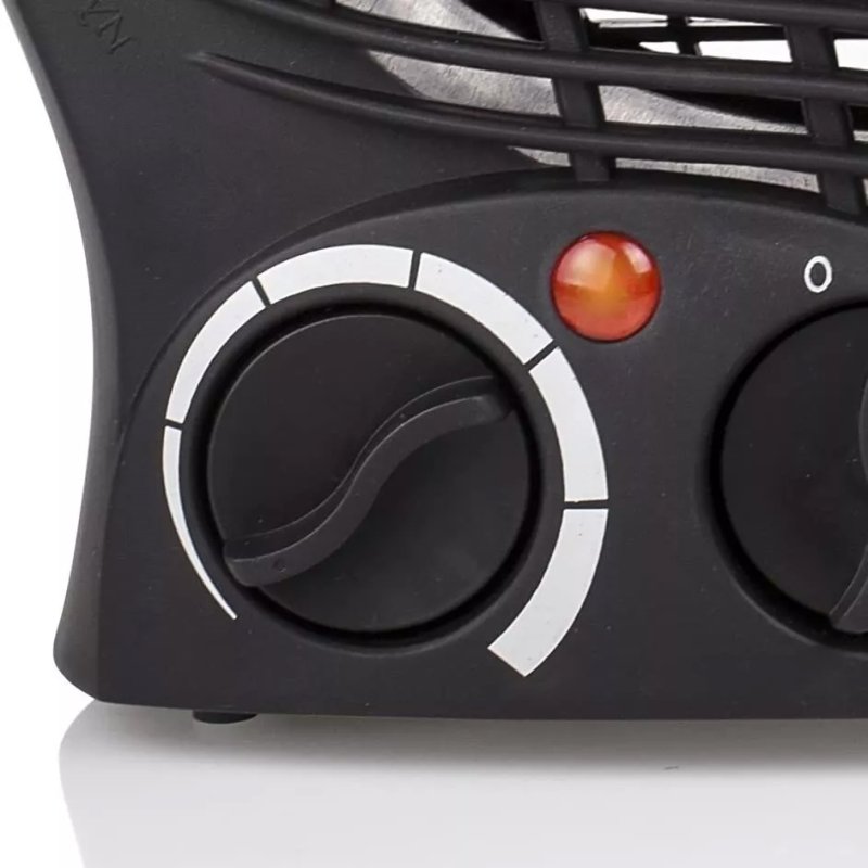 Termowentylator elektryczny z regulacją Czarny 2000W