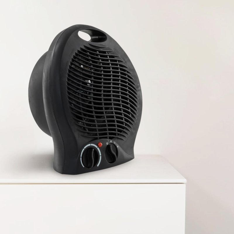 Termowentylator elektryczny z regulacją Czarny 2000W