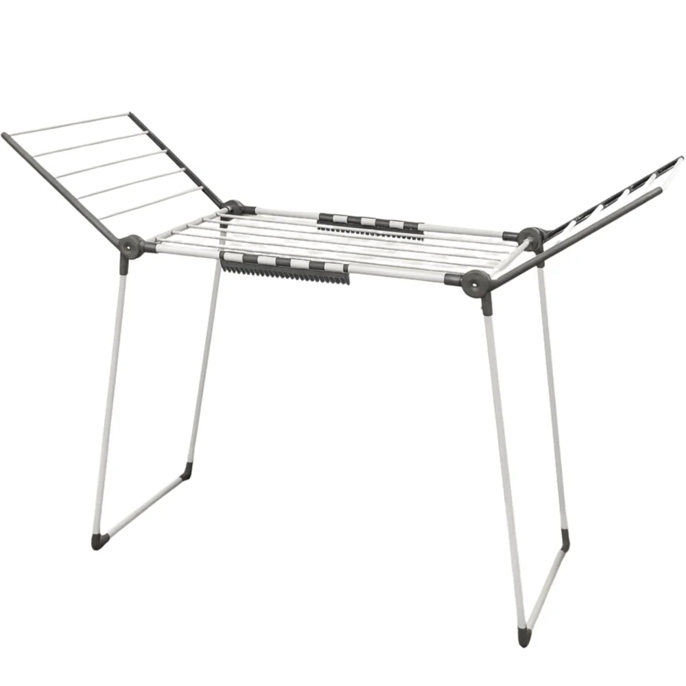 Suszarka na pranie składana + Zawieszki do skarpet Szara