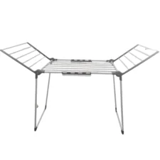 Suszarka na pranie składana + Zawieszki do skarpet Szara