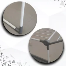 Suszarka na pranie składana + Zawieszki do skarpet Szara