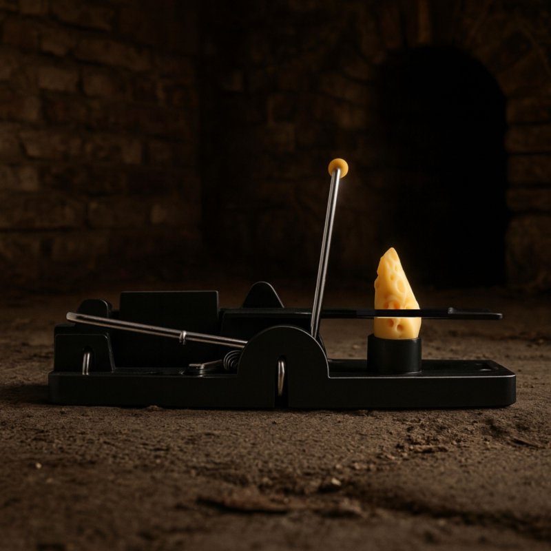 Pułapka klasyczna gilotynowa na szczury, myszy i gryzonie 2 sztuki