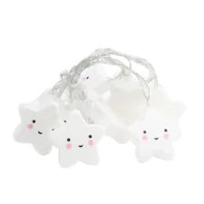 Lampki świąteczne choinkowe Gwiazdki 10LED Biały Ciepły