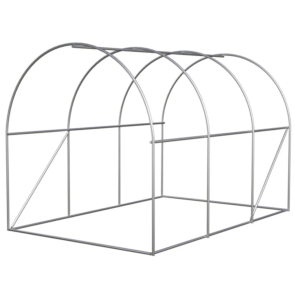 Tunel foliowy ogrodowy szklarnia z metalowym stelażem Zielony 2x3,5x2m