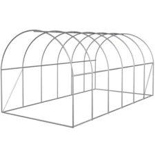 Tunel foliowy ogrodowy szklarnia z metalowym stelażem Zielony 3x6x2m