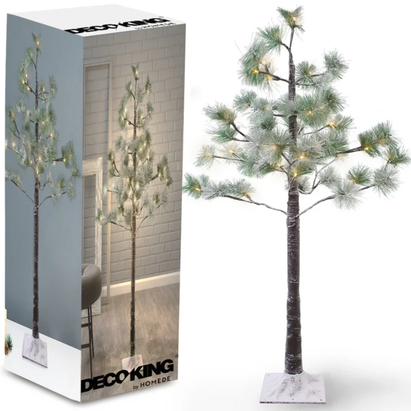 Drzewko świąteczne z oświetleniem LED Sosna Ośnieżona 100cm