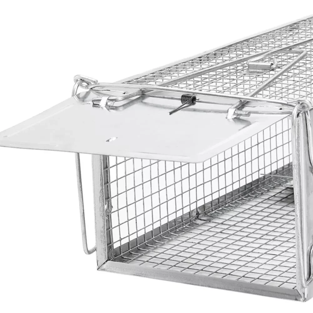 Żywołapka na łasice, szczury i myszy bezpieczna dla zwierząt metalowa pułapka 44x14x11cm Żywołapka na łasice, szczury i myszy bezpieczna dla zwierząt metalowa pułapka 44x14x11cm