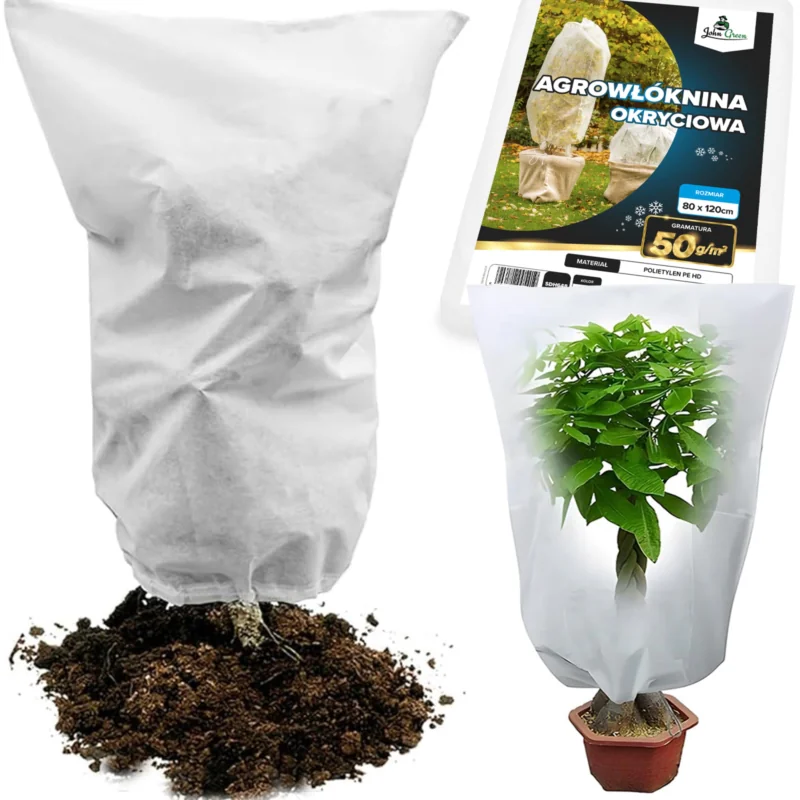 Kaptur do roślin agrowłóknina okryciowa zimowa 50g/m2 80x120cm