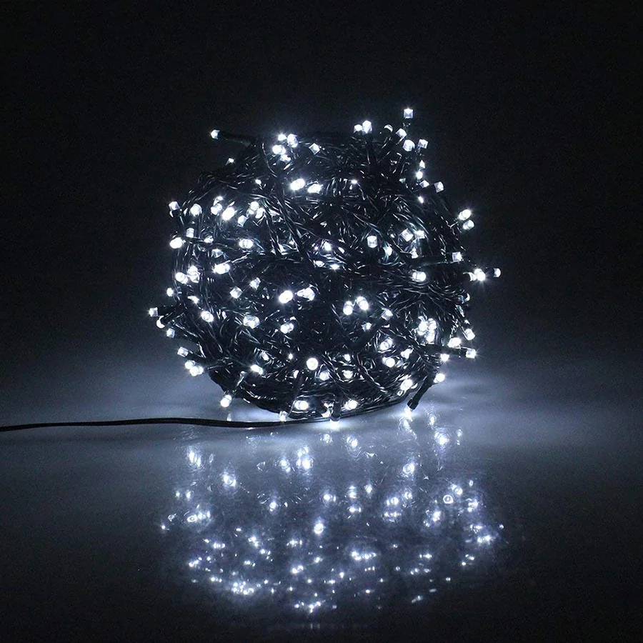 Lampki choinkowe świąteczne 200LED 12m IP44 Biały Zimny
