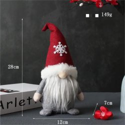 Skrzaty świąteczne 28cm siedzące krasnale 2 sztuki