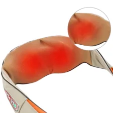 Masażer do karku i szyi podgrzewany Shiatsu Beżowy 12V/230V