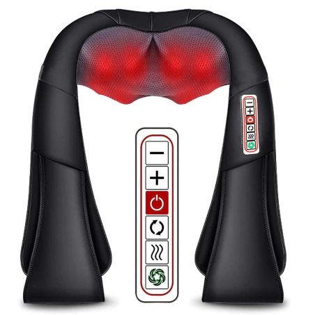 Masażer naramienny Shiatsu 3D podgrzewany Czarny