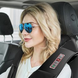 Masażer naramienny Shiatsu 3D podgrzewany Czarny