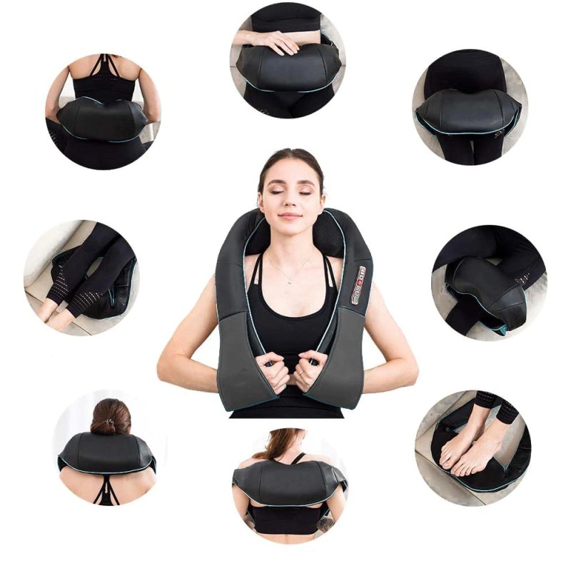Masażer naramienny Shiatsu 3D podgrzewany Czarny