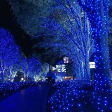 Lampki choinkowe świąteczne 200LED 12m IP44 Niebieski