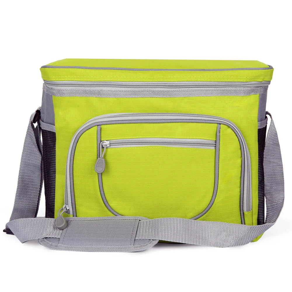 Torba termiczna z paskiem i kieszonkami Zielona 30L