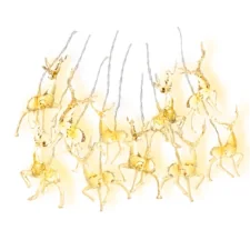 Lampki świąteczne Reniferki transparentne 10 sztuk