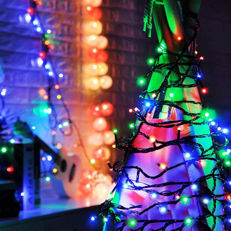 Lampki choinkowe świąteczne 500LED 32m IP44 Multikolor