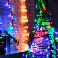 Lampki choinkowe świąteczne 500LED 32m IP44 Multikolor