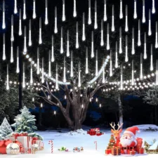 Lampki świąteczne Meteory imitujące padający śnieg IP44 288LED Biały Zimny