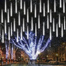 Lampki świąteczne Meteory imitujące padający śnieg IP44 288LED Biały Zimny