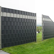 Taśma ogrodzeniowa do paneli ogrodzeniowych 19cm x 35m 450g/m2 Antracyt + 20 Klipsów