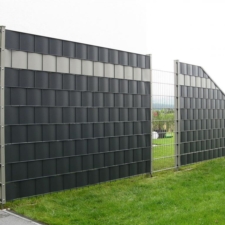 Klipsy do taśmy ogrodzeniowej 19cm Antracyt 12 sztuk