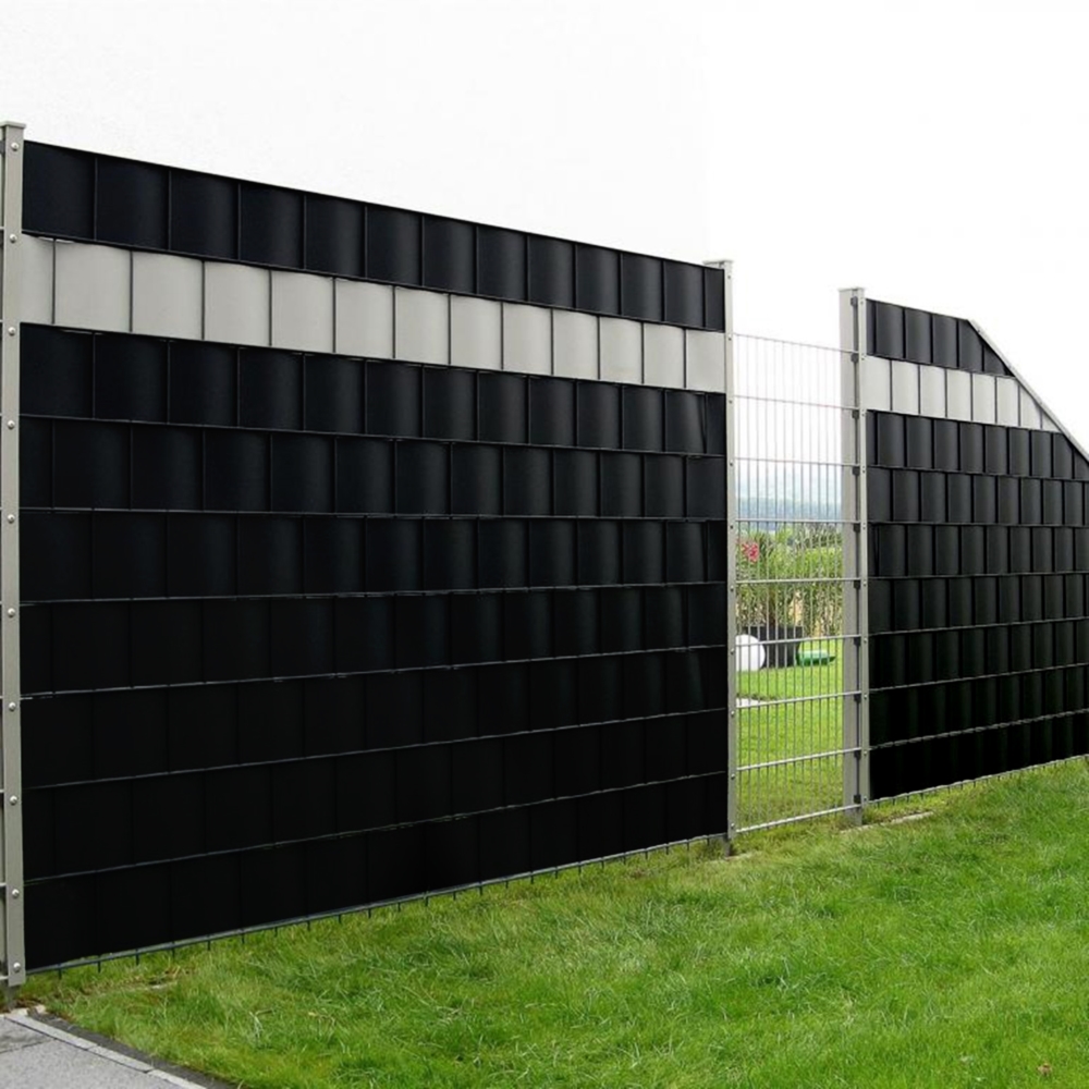 Taśma ogrodzeniowa do paneli ogrodzeniowych 19cm x 35m 450g/m2 Czarny + 20 Klipsów Taśma ogrodzeniowa do paneli ogrodzeniowych 19cm x 35m 450g/m2 Czarny + 20 Klipsów