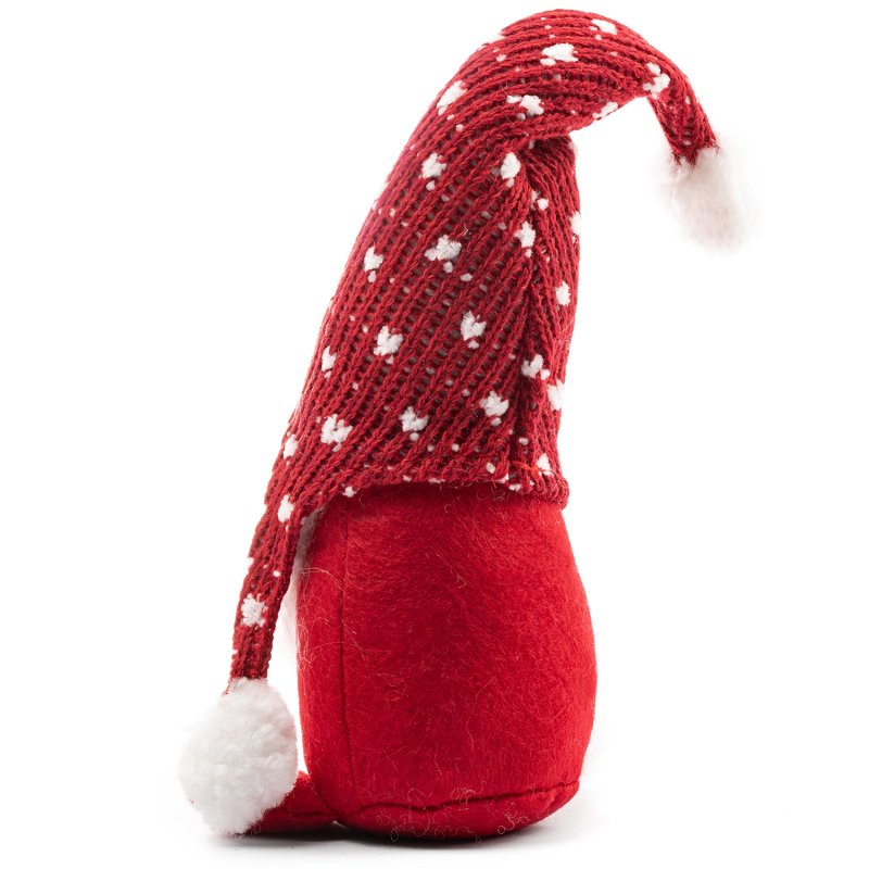 Skrzat świąteczny w czapce w pomponami