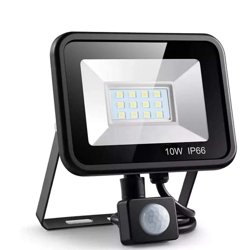 Halogen roboczy 10W LED SMD 230V IP66 z czujnikiem ruchu