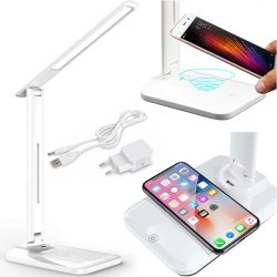 Lampka na biurko z ładowarką bezprzewodową