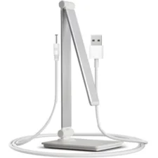 Lampka na biurko LED z ładowaniem USB Srebrno-biała