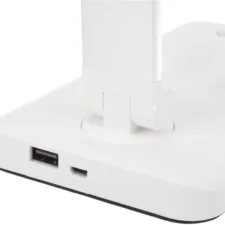 Lampka na biurko LED z ładowaniem USB Srebrno-biała