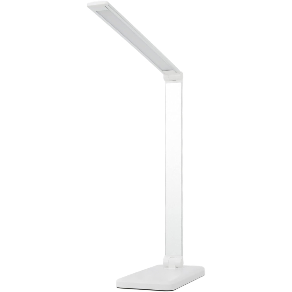 Lampka na biurko LED z ładowaniem USB Srebrno-biała Lampka na biurko LED z ładowaniem USB Srebrno-biała