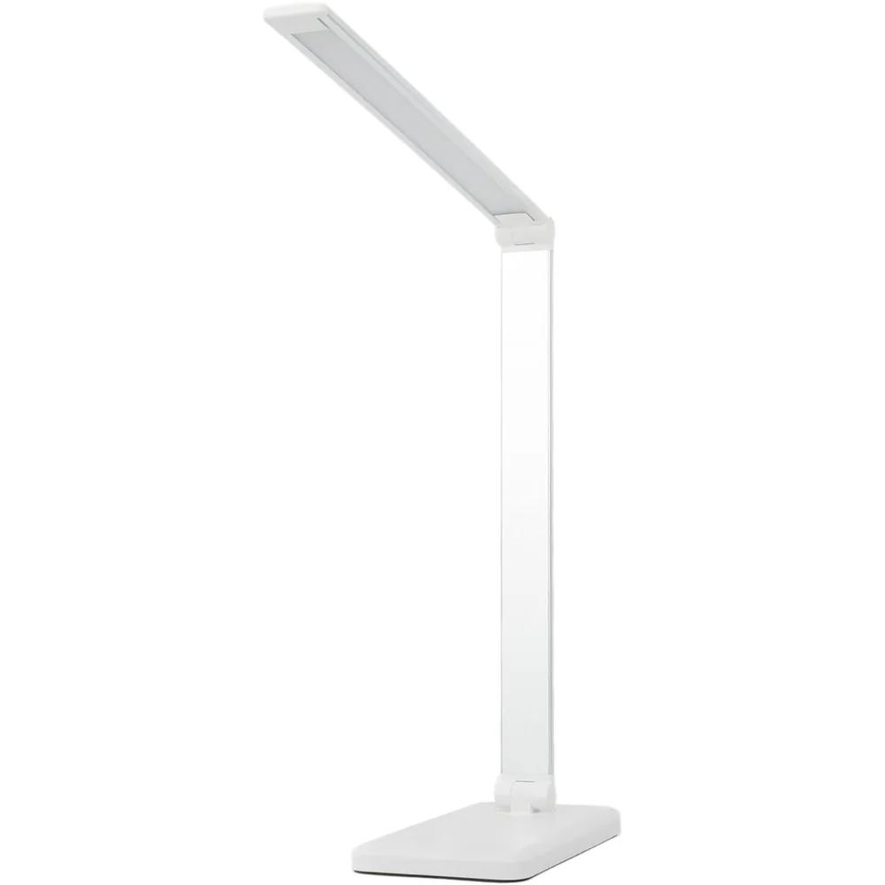 Lampka na biurko LED z ładowaniem USB Srebrno-biała